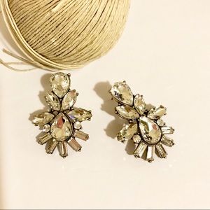 ANNA Clear Crystal Statement Earrings